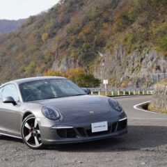 991カレラ4GTS | 車, 道路, 山, ガードレール, 山道, 屋外, PORSCHE, 911, 991