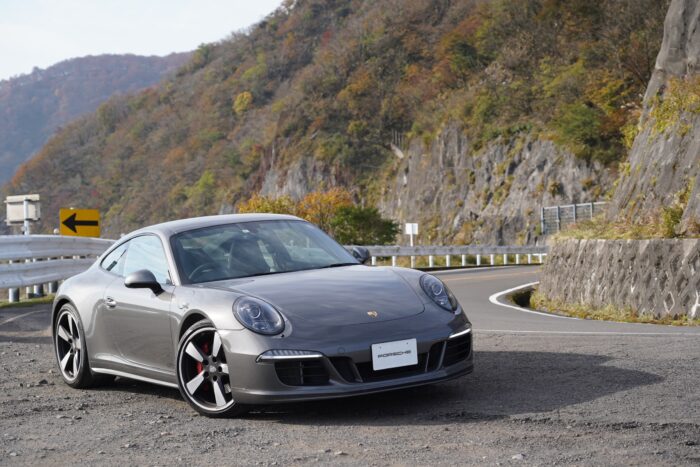 991カレラ4GTS | 車, 道路, 山, ガードレール, 山道, 屋外, PORSCHE, 911, 991