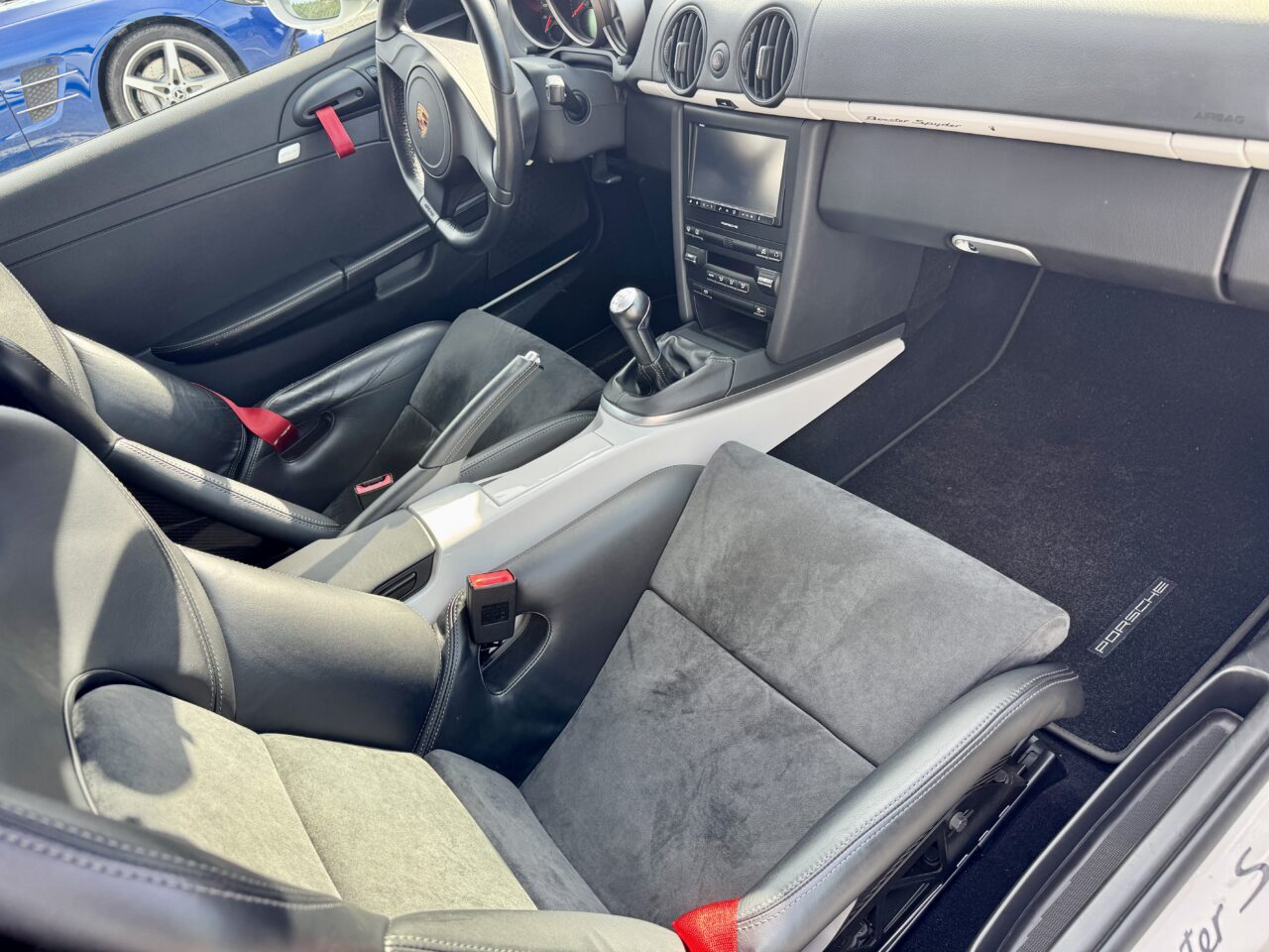 車, 内装, 運転席, 助手席, ステアリング, シフトレバー, 駐車場, PORSCHE, Boxster, 987