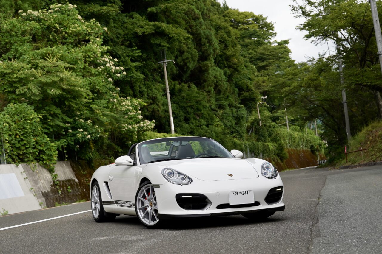 Car, Road, Trees, Mountains, Mountain Roads, Outdoors, PORSCHE, Boxster, 987, Spyder