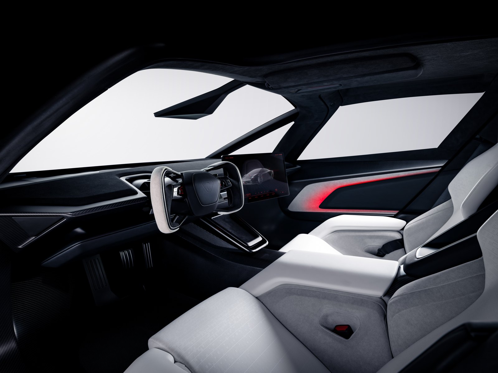 Innenraum des Tesla Roadster der nächsten Generation